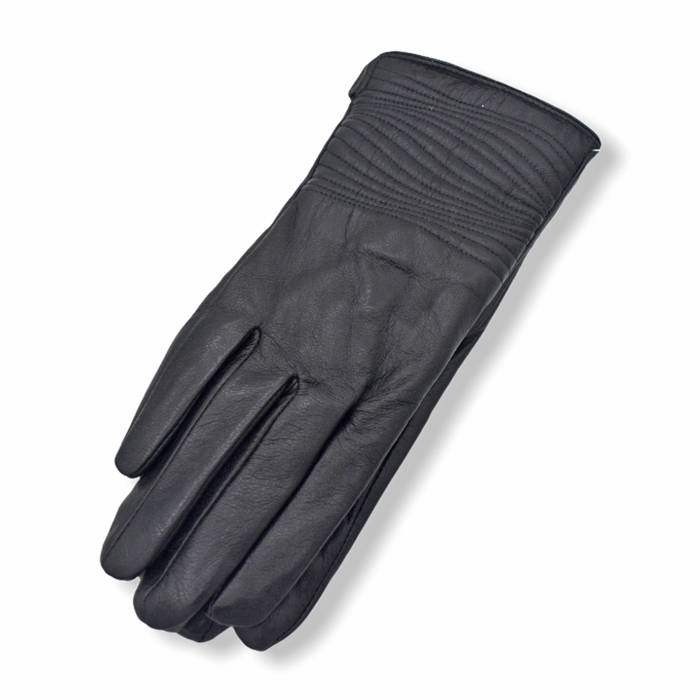 Δερμάτινα γυναικεία γάντια Μαύρα 20-33