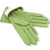 Δερμάτινα γυναικεία γάντια Λαχανί 20-30