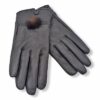 Δερμάτινα γυναικεία γάντια Μαύρο 20-26