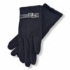 Μάλλινα γυναικεία γάντια Μαύρο F212