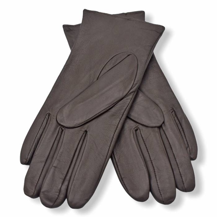 Δερμάτινα γυναικεία γάντια  Καφέ 20-16
