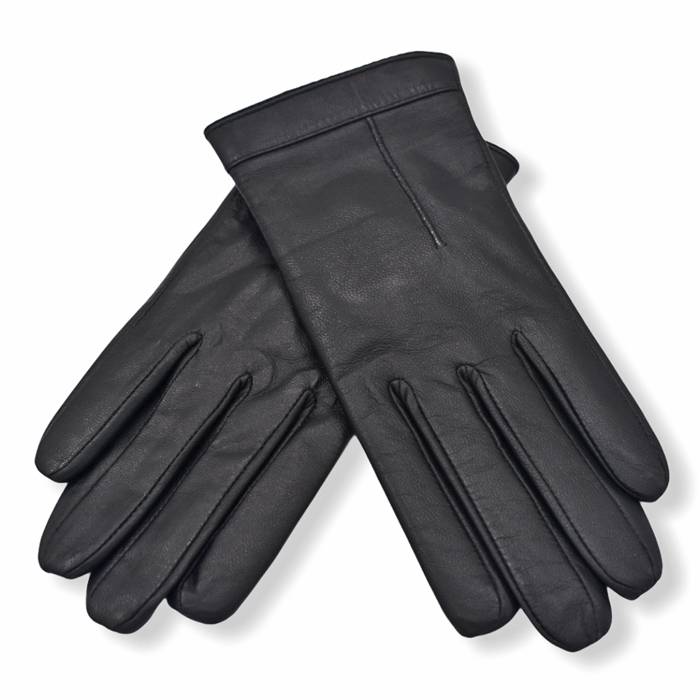 Δερμάτινα γυναικεία γάντια Μαύρο 20-47