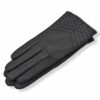 Δερμάτινα γυναικεία γάντια Μαύρο 20-35