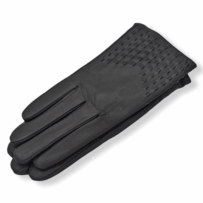 Δερμάτινα γυναικεία γάντια Μαύρο 20-35