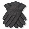 Δερμάτινα ανδρικά γάντια Μαύρο 20-40