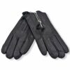 Δερμάτινα ανδρικά γάντια Μαύρο 6022