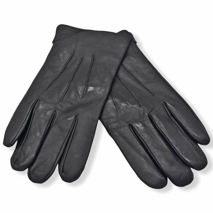Δερμάτινα ανδρικά γάντια Μαύρο 208