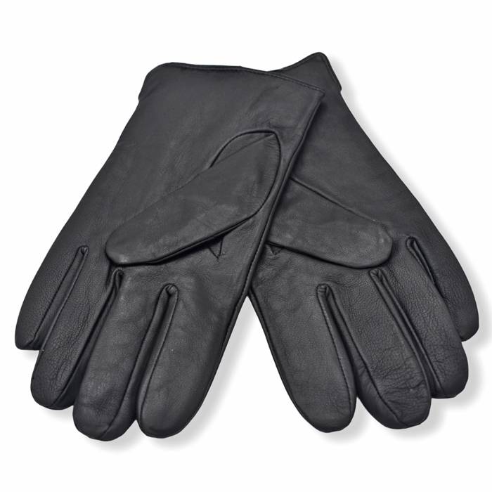 Δερμάτινα ανδρικά γάντια Μαύρο 208