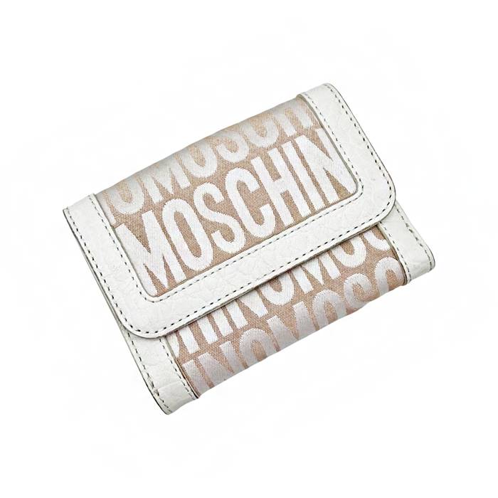2A8122 Γυναικείο πορτοφόλι Εκρού - Moschino