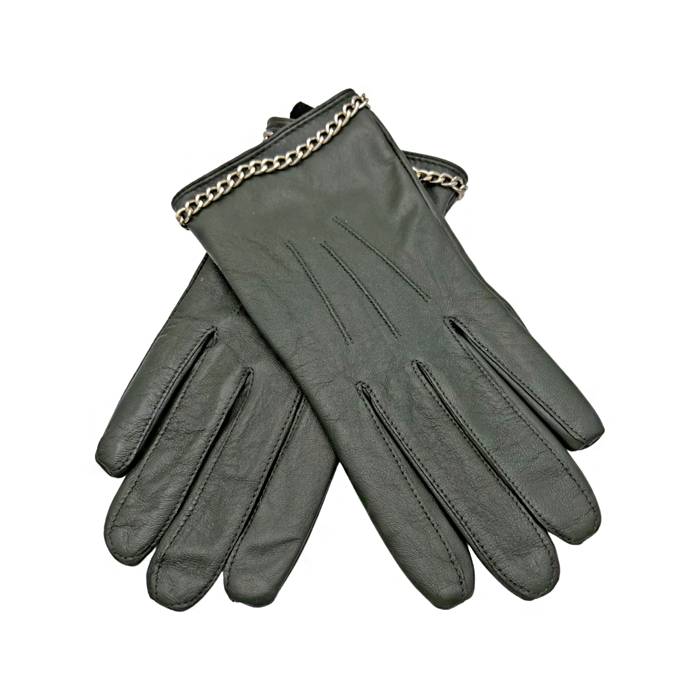 Δερμάτινα γυναικεία γάντια Πράσινο 148509