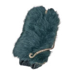 24-1902-Γυναικεία τσάντα ώμου με faux γούνα-Savil