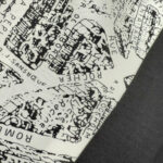 100% Μεταξωτό Ασπρόμαυρο Φουλάρι 12-2513