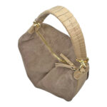 30-2601-Δερμάτινη Γυναικεία Suede Hobo Τσάντα Ώμου-Savil