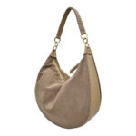 30-2601-Δερμάτινη Γυναικεία Suede Hobo Τσάντα Ώμου-Savil
