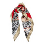 1366 Φουλάρι Συνθετικό Animal Print Savil