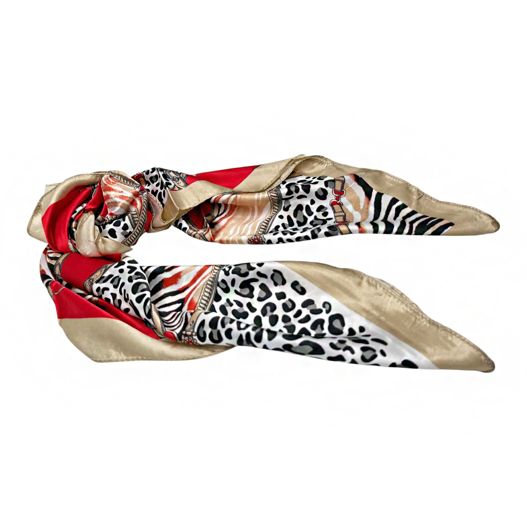 1366 Φουλάρι Συνθετικό Animal Print Savil