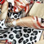 1366 Φουλάρι Συνθετικό Animal Print Savil