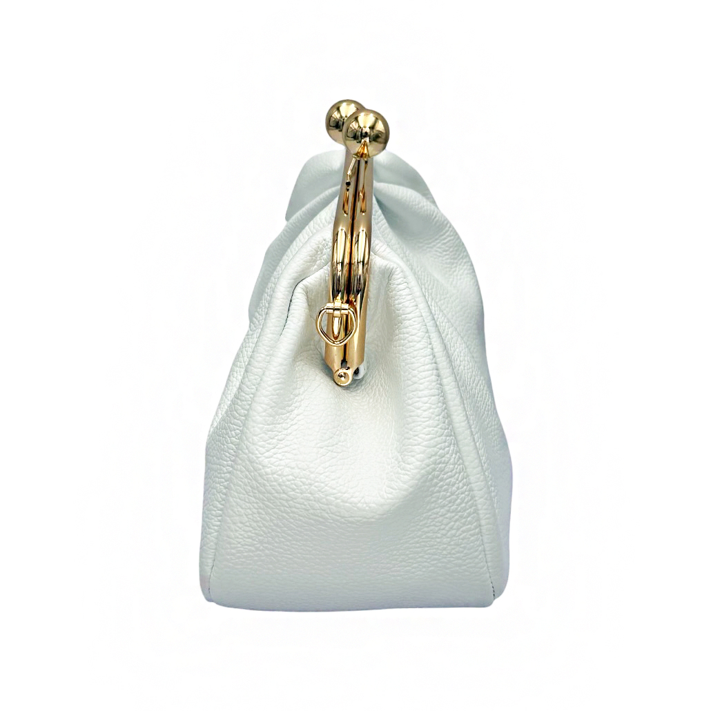 30-9136 Μικρή Τσάντα Χειρός Clutch Λευκό-Savil