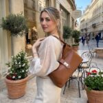 22-2601-Δερμάτινη Τσάντα Ώμου με Μακρύ Λουρί-Savil