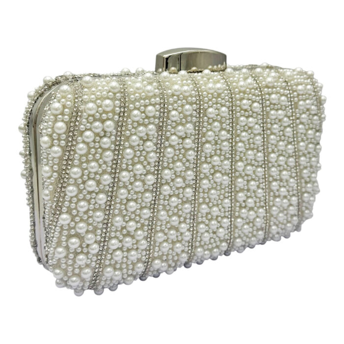 14-2603-Βραδινό Clutch με Πέρλες-Savil