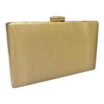 11-2601-Clutch με Πλέξη Χρυσό-Savil