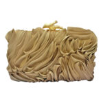 14-2602-Clutch Υφασμάτινο Μπρονζέ -Savil