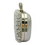 9-2607 Ασημί Βραδινό με Στρας Savil