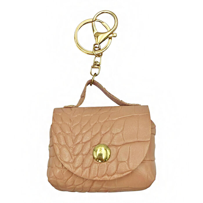 9-06 Mini Croco Leather Satchel Charm Savil