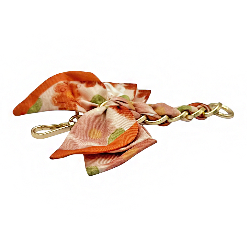 3-2620 Scarf Braided Bow Charm Savil