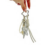 4-2612 Silver Star Multi-Charm Bag Accessory Savil